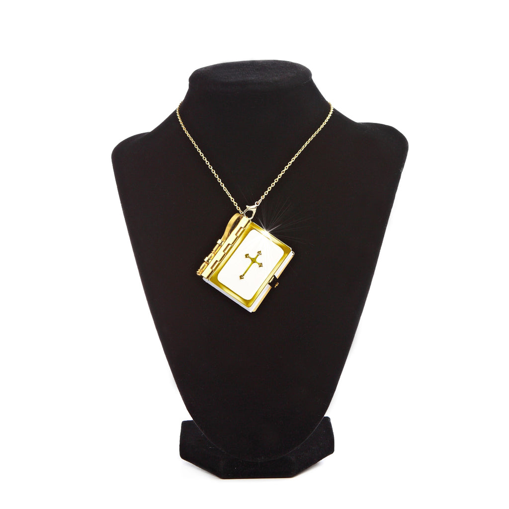 Christian Miniature Readable Bible Necklace